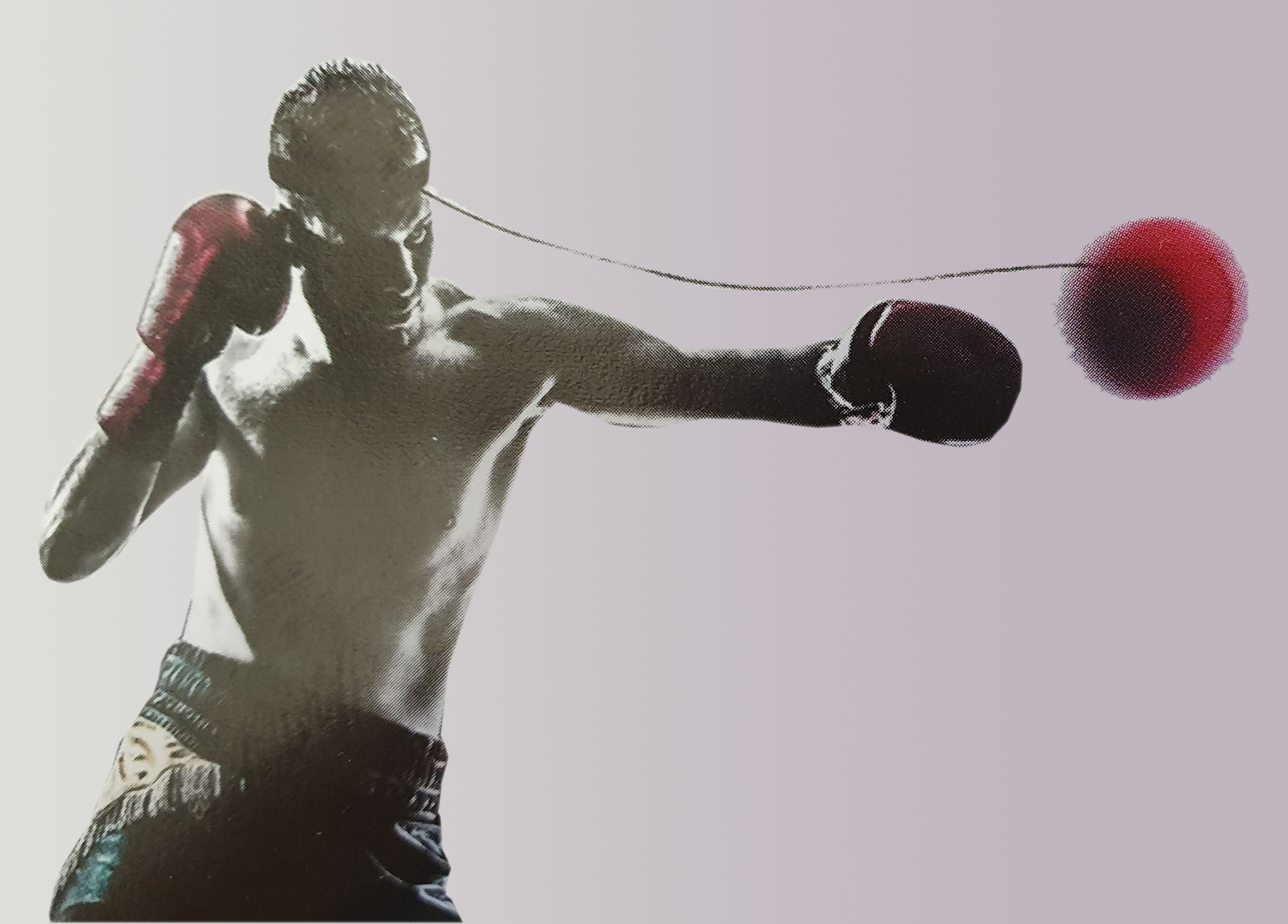 Boule de réaction en cuir véritable