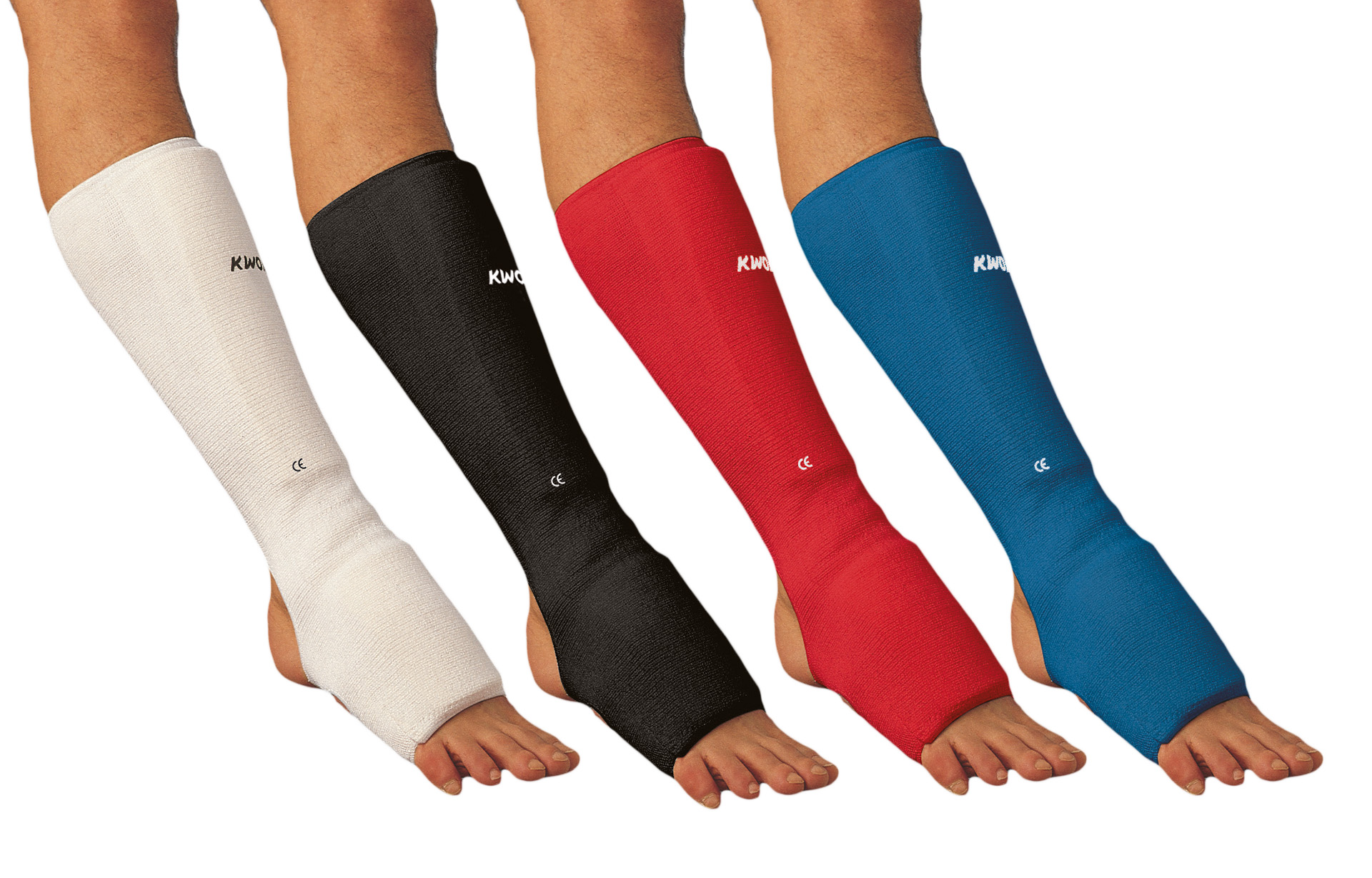 Protège-tibias et de cous-de-pied en tissu