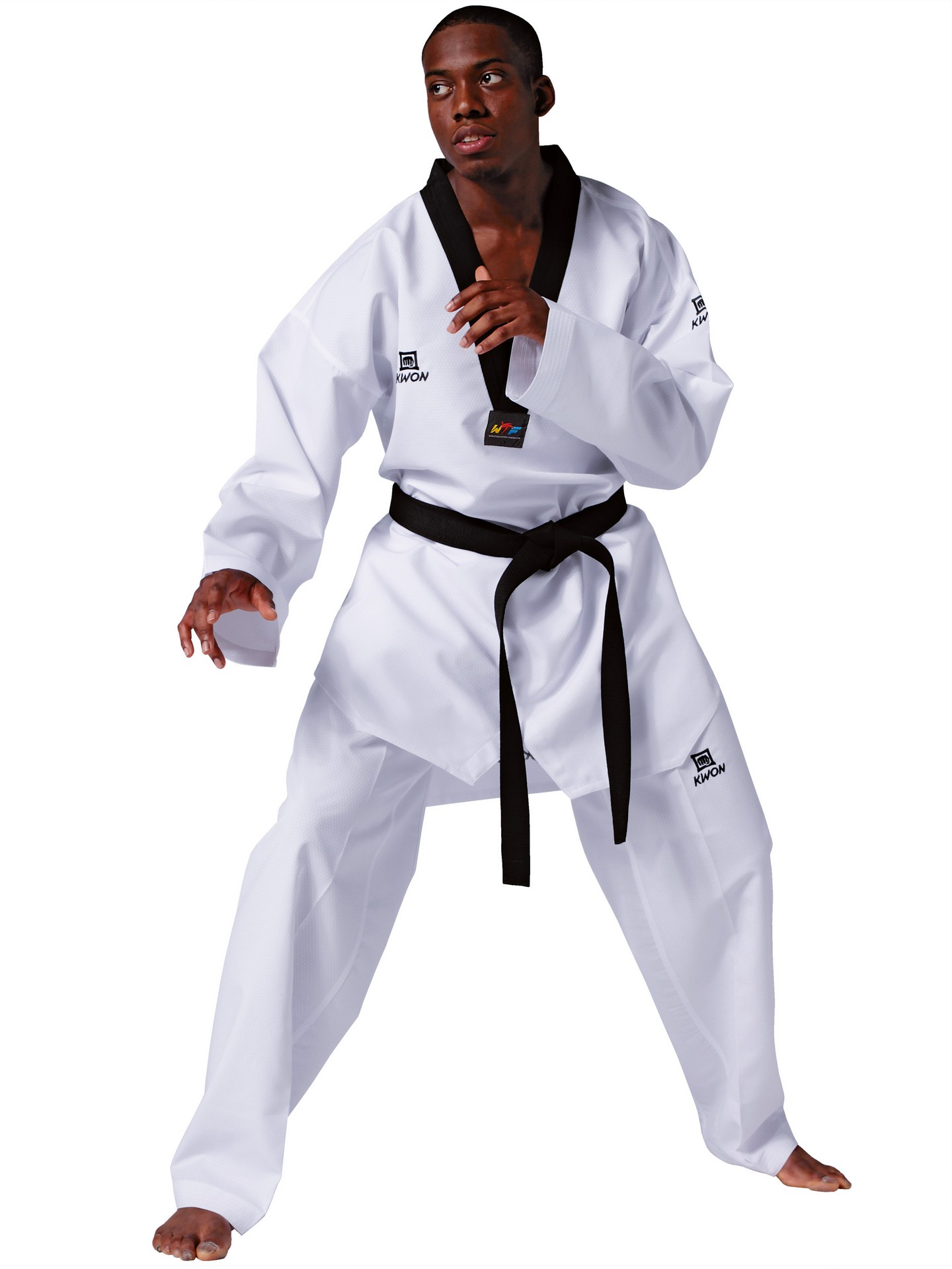 Tenue Taekwondo Revolution revers noir - WT reconnu