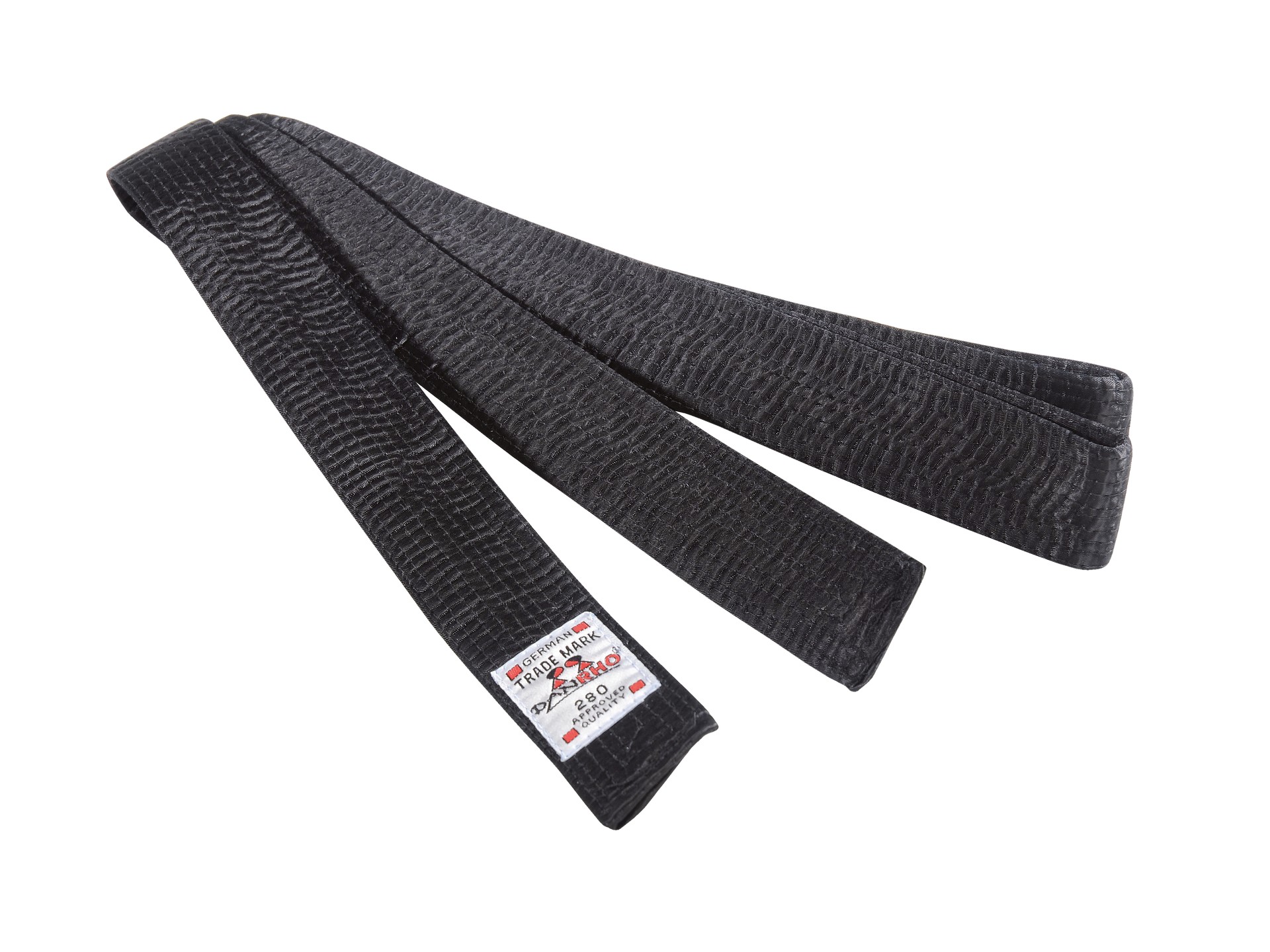 DANRHO Ceinture Budo noire en 4 ou 5 cm de Rayonne
