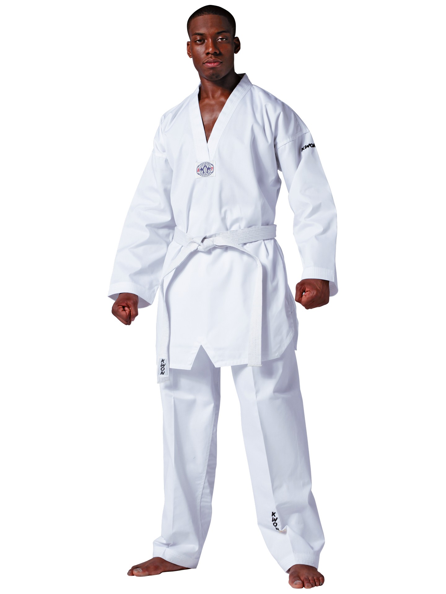 Tenue de Taekwondo Hadan Plus revers blanc