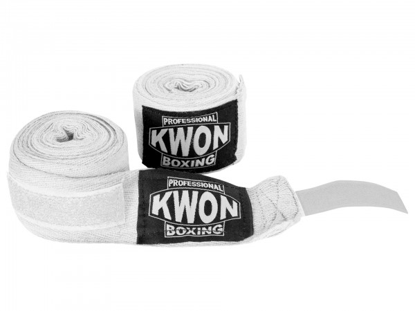Bandages de boxe inélastique, blanc
