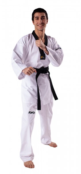 Taekwondo Dobok Victory revers noir, WT reconnu