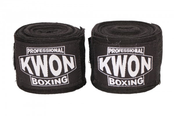 Bandages de boxe légèrement élastique , noir